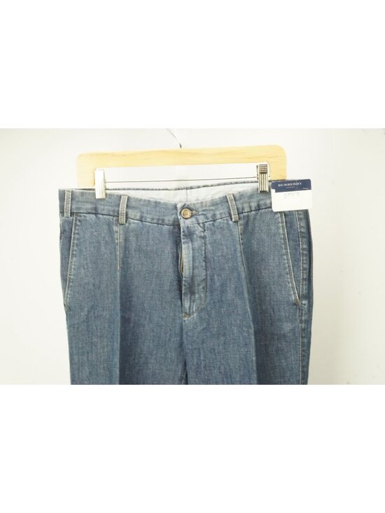 Burberry Other - Burberry London Blue Linen Blend Mens Jeans Pants Sz 50 EU BRAND NEW